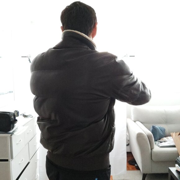 Parajumpers XL Kristof Lambskin Leather Bomber Jacket – Like New - Picture 9 of 9